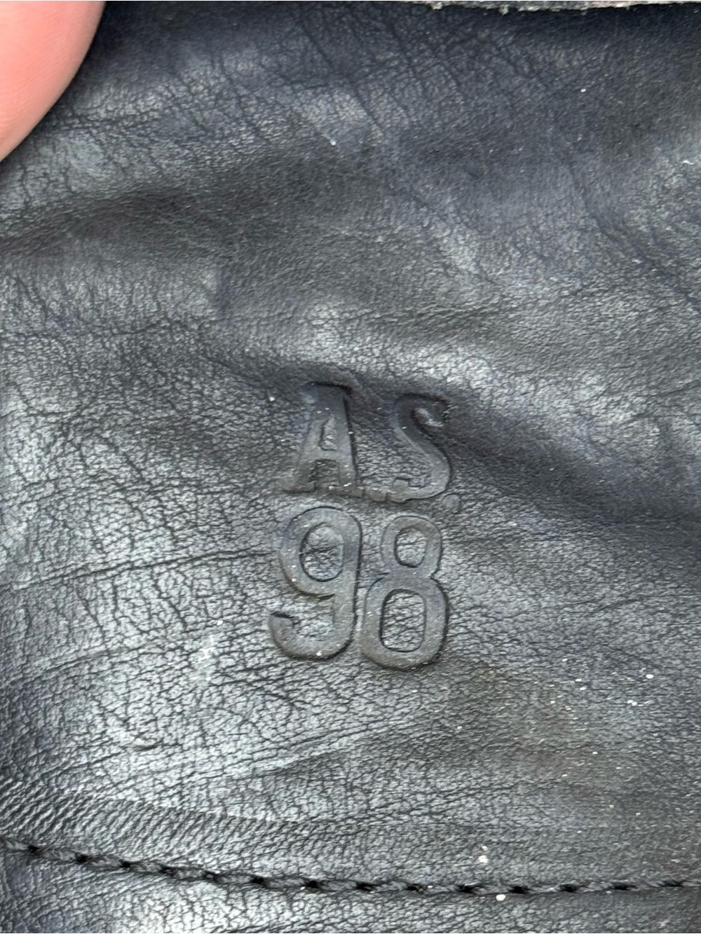A.S. 98 Black Leather Laced Tall Bolts Women’s Size 39 US 8.5 - 9 Zip Up Pocket - Picture 4 of 13